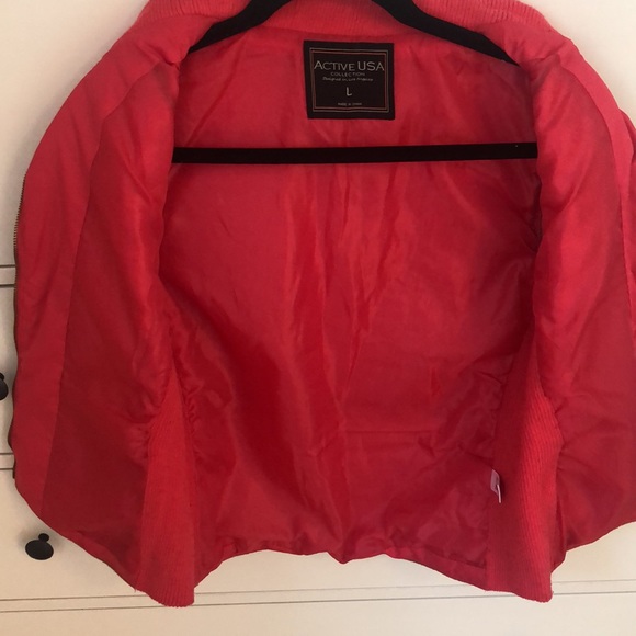 Bright Pink Puffer Vest w/ Suede Details - Picture 7 of 10